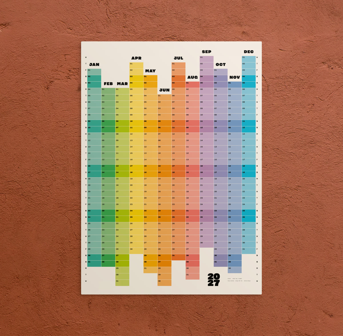 Blocks: 2027 graphic yearly planner