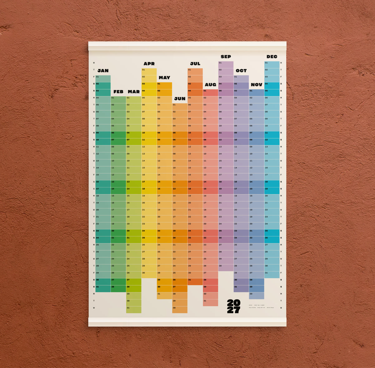 Blocks: 2027 graphic yearly planner