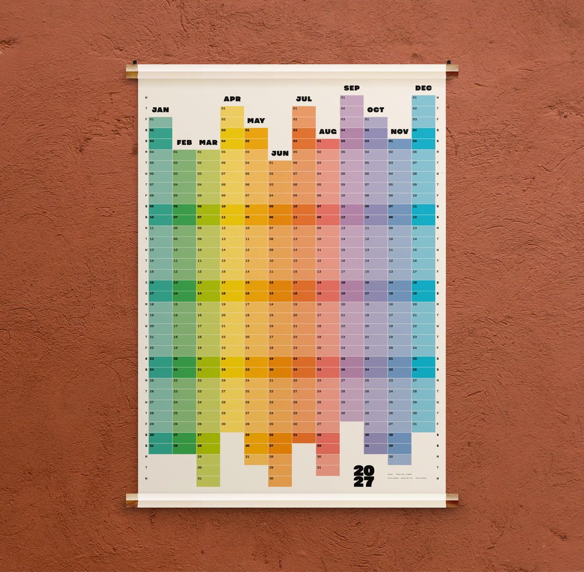 Blocks: 2027 graphic yearly planner