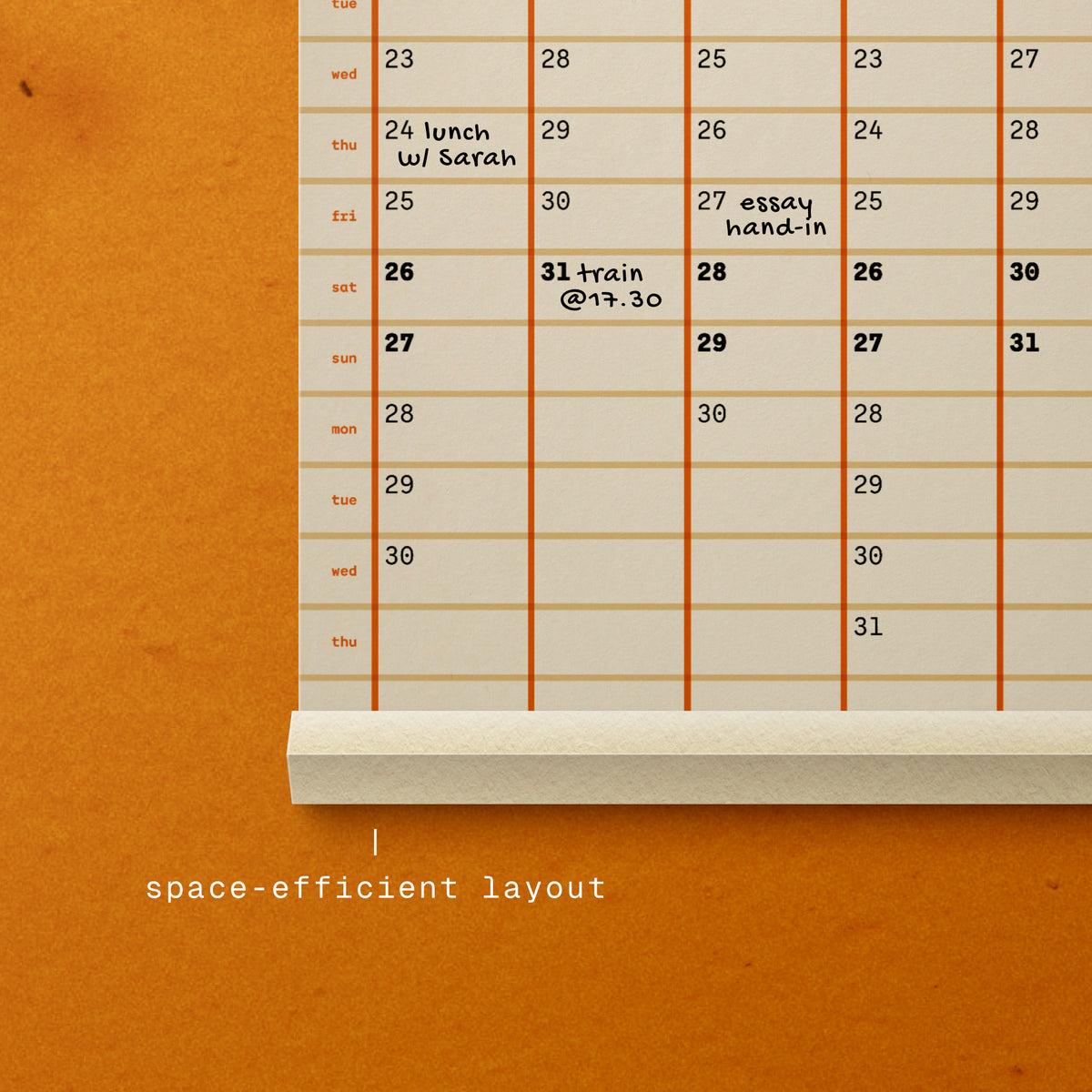 Academic Squared: 2026/27 yearly wall planner