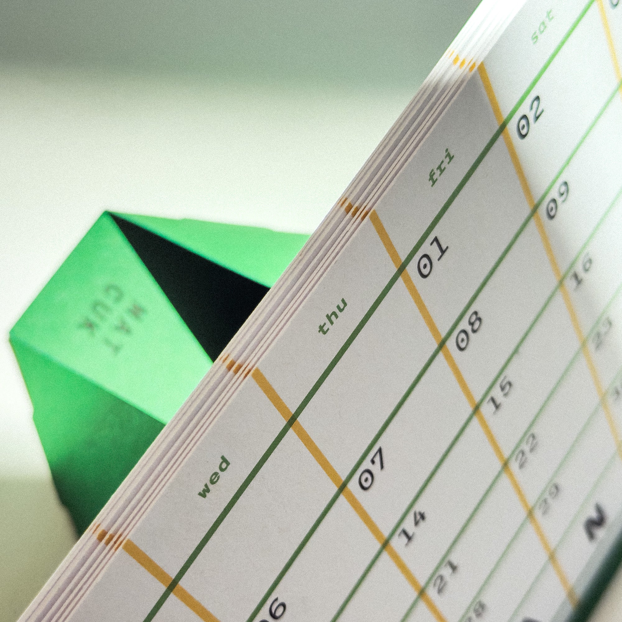 Squared: 2027 monthly desk calendar