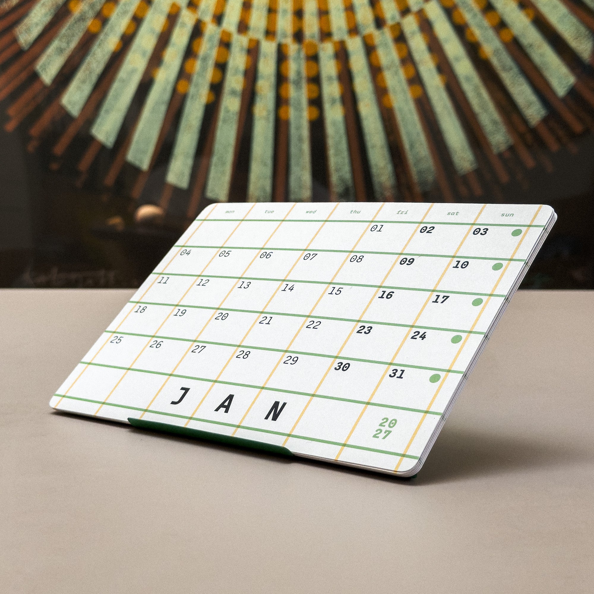 Squared: 2027 monthly desk calendar