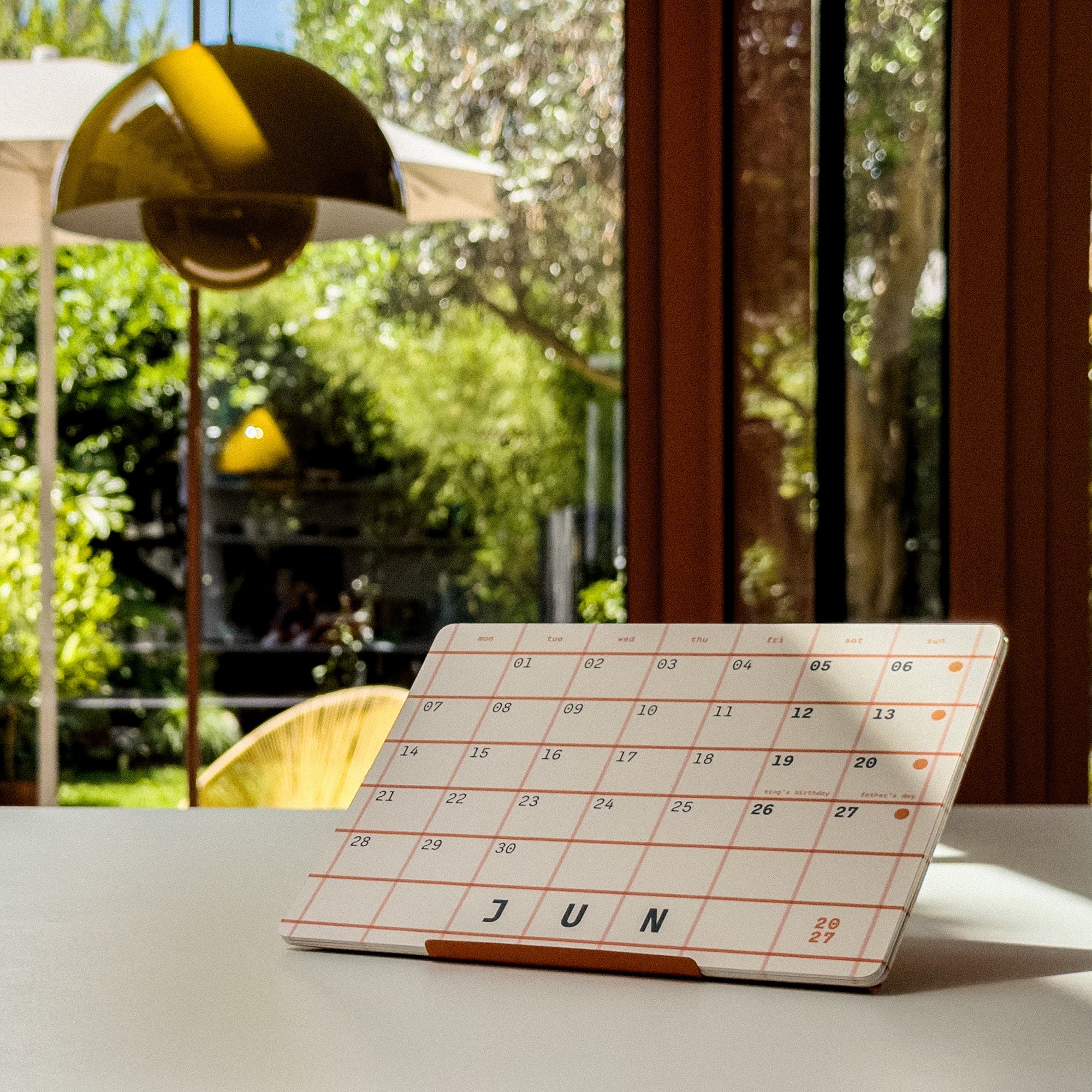 Squared: 2027 monthly desk calendar