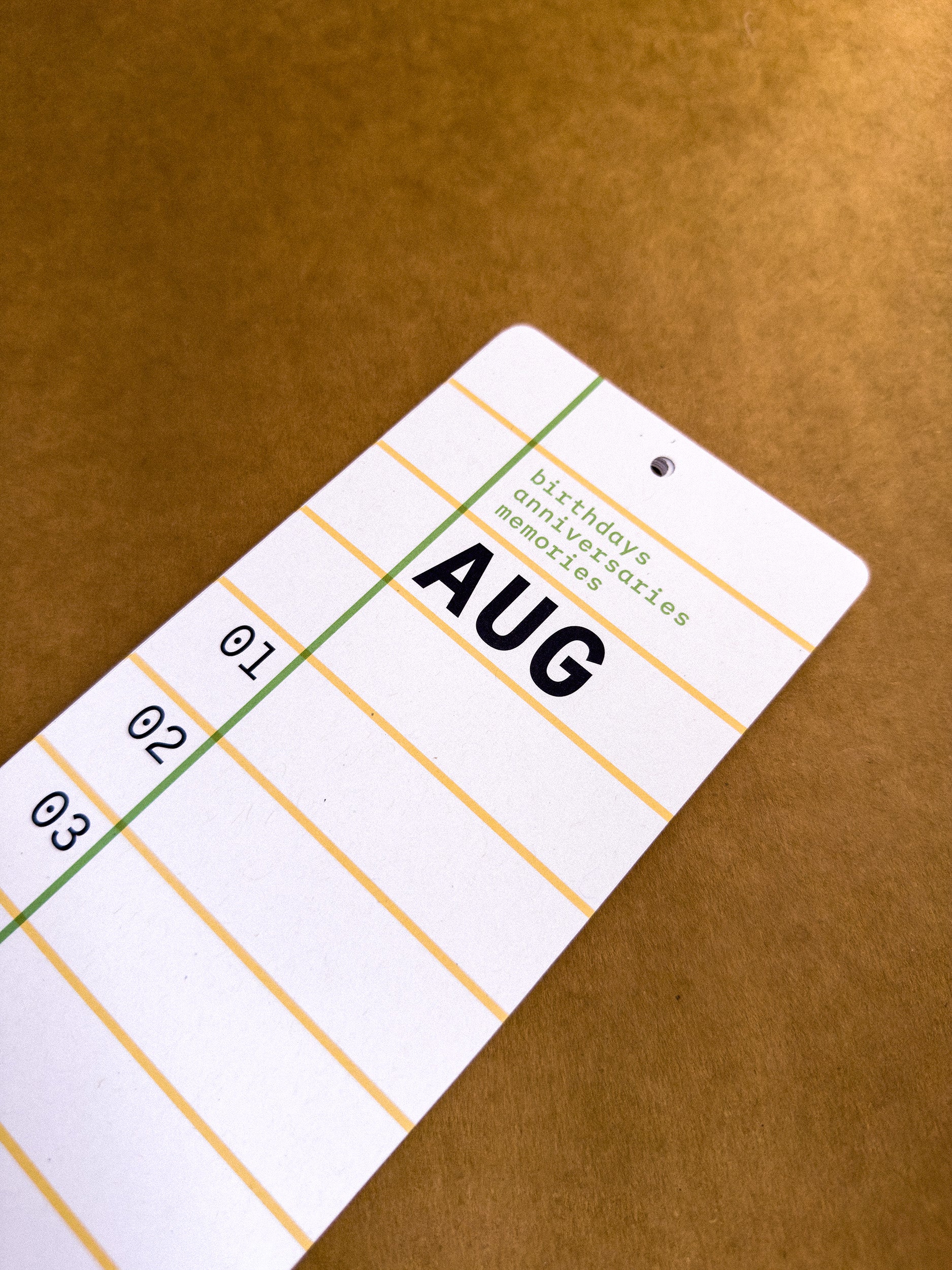 Squared: perpetual monthly wall calendar